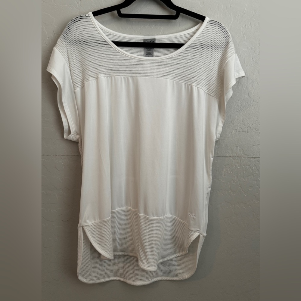 Women’s Workout Lounge Top Sz: L White